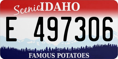 ID license plate E497306