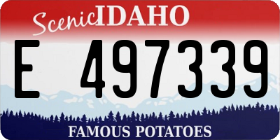 ID license plate E497339