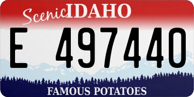 ID license plate E497440
