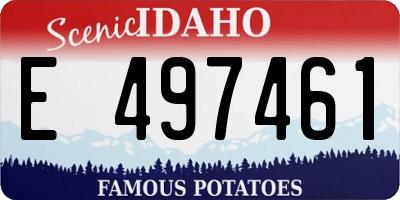 ID license plate E497461