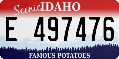ID license plate E497476