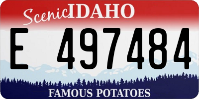 ID license plate E497484