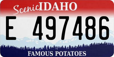 ID license plate E497486