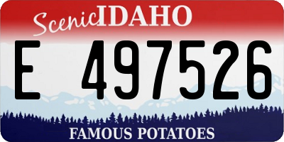 ID license plate E497526