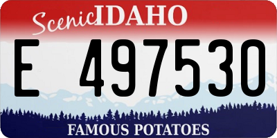 ID license plate E497530