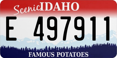 ID license plate E497911