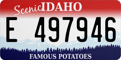 ID license plate E497946