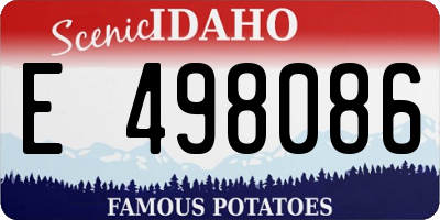 ID license plate E498086