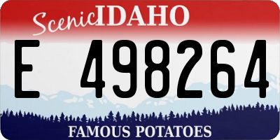 ID license plate E498264