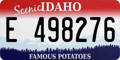 ID license plate E498276