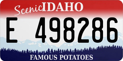 ID license plate E498286