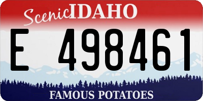ID license plate E498461