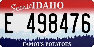 ID license plate E498476
