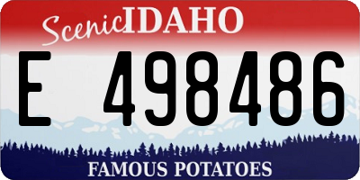 ID license plate E498486