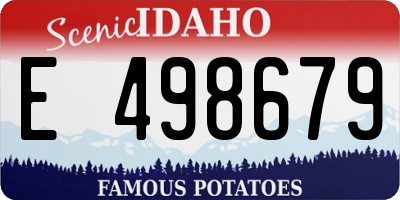 ID license plate E498679