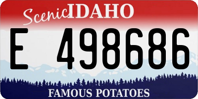ID license plate E498686