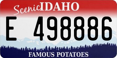 ID license plate E498886