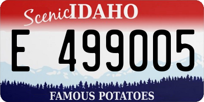 ID license plate E499005