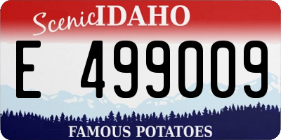 ID license plate E499009