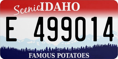 ID license plate E499014