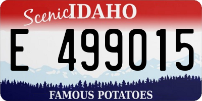 ID license plate E499015