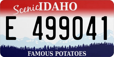 ID license plate E499041