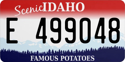 ID license plate E499048