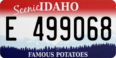 ID license plate E499068