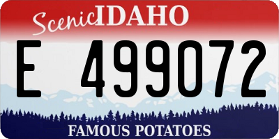 ID license plate E499072