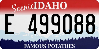 ID license plate E499088