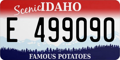 ID license plate E499090