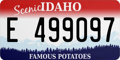 ID license plate E499097