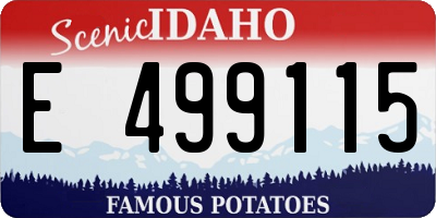 ID license plate E499115
