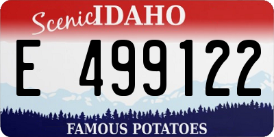 ID license plate E499122