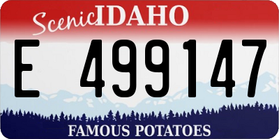 ID license plate E499147