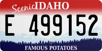 ID license plate E499152