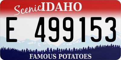 ID license plate E499153