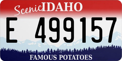 ID license plate E499157