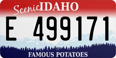 ID license plate E499171
