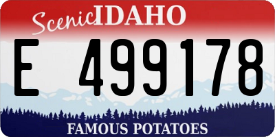 ID license plate E499178