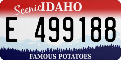 ID license plate E499188