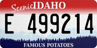 ID license plate E499214