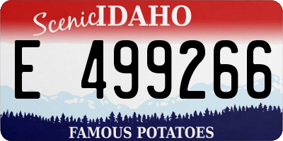 ID license plate E499266