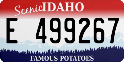 ID license plate E499267