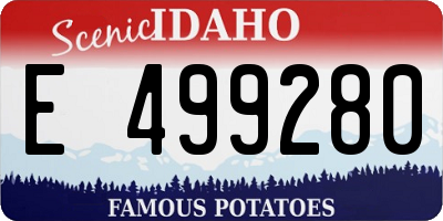 ID license plate E499280