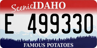 ID license plate E499330