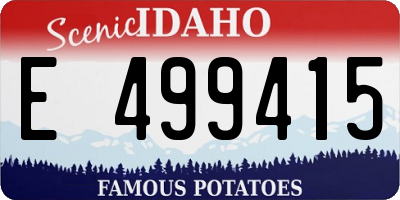 ID license plate E499415