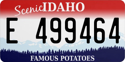 ID license plate E499464