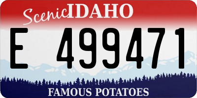 ID license plate E499471