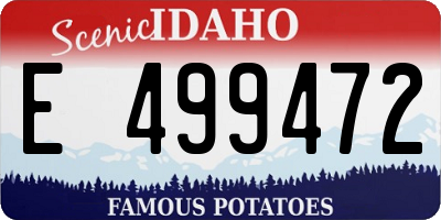 ID license plate E499472